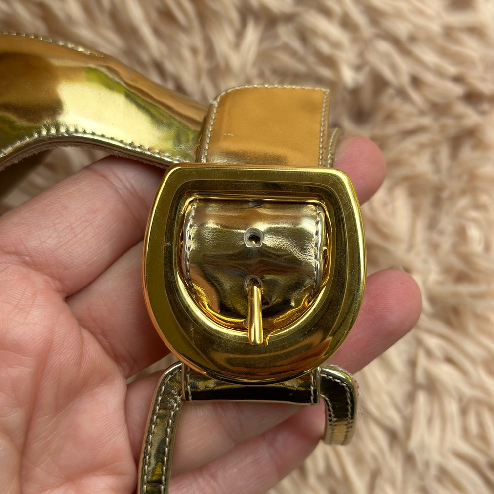 Christian Louboutin Gold Shoes 36 - Picture 5 of 15